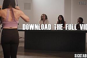 pervy alison rey worships feet then fucks big tits milf in casting