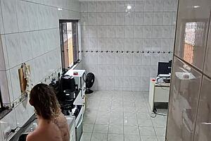 naughty maid strips at desk fingered to facial cumshot by boss