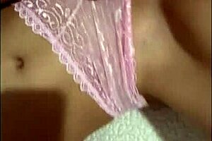 Beautiful Latina Amateur Masturbates with Dildo in New Lingerie