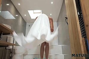 horny milf neighbour fucks robber hard and sucks his cock