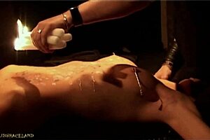 Skinny Slave On Leash Follows Master Outdoor For Spanking Submission.