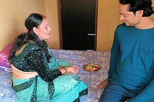 how does this bbw celebrate indian festival with rough doggystyle cumshot?