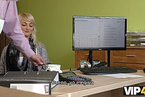 Dulce Nena offers tight pussy to naughty loan agent pounding