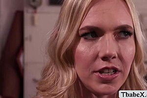 Tall Tgirls Melanie Brooks and Izzy Wilde Pound Friend's Pussy Hard!