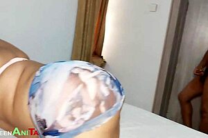 he came for his wife but i teased him with my fat ebony ass instead