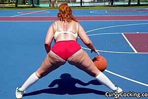 Pawg Latina Bounces Huge Tits and Ass Seducing Trainer into Sloppy Blowjob