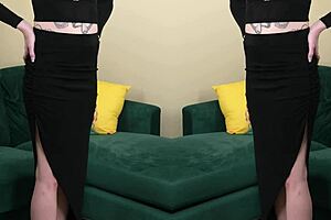 kit summers rocks deep plunging black outfit 🔥👗