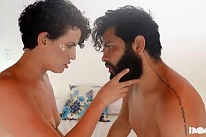 Sereia gets ass pounded then pussy creampied