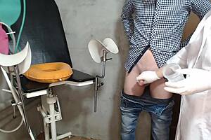 Hidden Cam Catches Fat Nurse's Cum-Covered Tits and Ass!