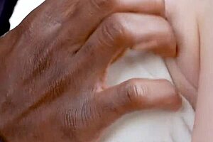 perky brunette teen tries her first huge black cock ever