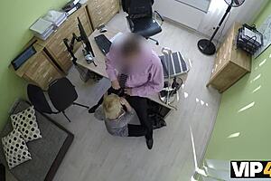 Dulce Nena offers tight pussy to naughty loan agent pounding