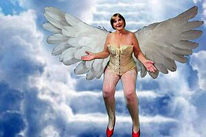 granny carmen angel gags on cock deepthroating like a pro 😈🍆