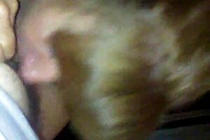 Kimberlie slurps and deepthroats massive monster cock with sloppy enthusiasm