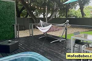 Gaby ortega teases jmac with round boobs then slurps his huge throbbing dick