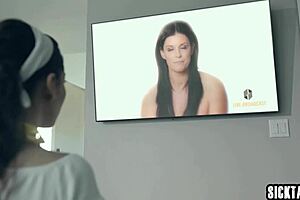 Horny petite asian teen craves monster cock pounding her tight pussy hard