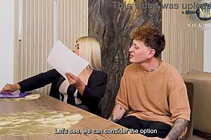 Hot Big-Titted Real Estate Agent Rides Client's Monster Cock Outdoors Moaning Wild!