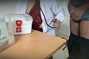 Doctor Secretly Sucks Patient's Cock in Clinic