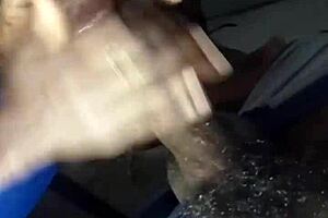 African teen flaunts phat lips deepthroating cum with sloppy spit