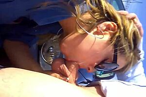 Juicy milf with big natural tits gets car pounded cowgirl style