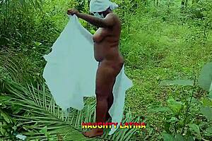 Chubby BBW Sarah bends over for big black monster cock creampie in hardcore missionary