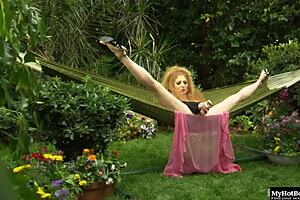 i love how this beautiful redhead lady gets pounded so hard outdoors it's insane