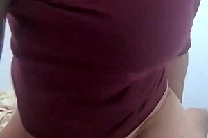 blonde milf spots huge cock and dives in for wild bedroom ride