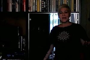 Bbw milf pours fetish fruit juice on slave for disgusting feet domination humiliation!