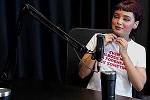 Annie Clementine Nervous For Anal Tattoo In Wild Sheer Red Orgy