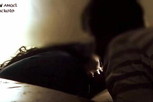 Amateur fat Latina housewife humiliates small-cock husband with bisexual blowjob cuckold