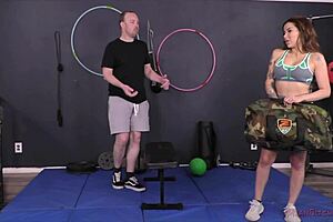 Vivienne Wynter commands gym domination with facesitting ass worship and feet