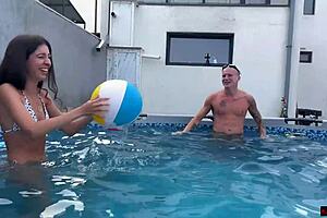 whoa, this gangbang party's going wild with double vaginal creampies!