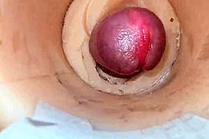 camera inside tight pussy catches massive cum explosion