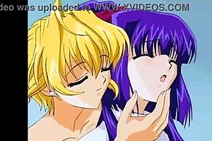 two cute blondes moan passionately while exploring each other in bed