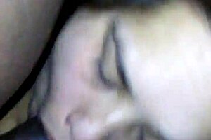 cheating latina bbw slurps fat cock hungrily in secret