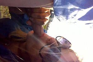 Juicy milf with big natural tits gets car pounded cowgirl style