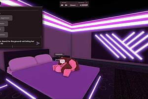 Wanna see this blonde slut cheat with my huge black cock in Roblox?