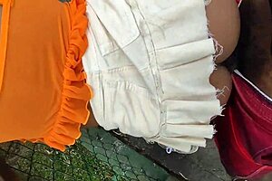 Ex-Girlfriend Bareback Fucked by Big Black Cock in Park