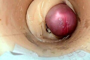 camera inside tight pussy catches massive cum explosion