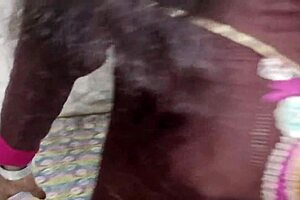 bhabhi sneaks anal fun with curvy brunette in secret session