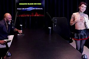 Annie Clementine Nervous For Anal Tattoo In Wild Sheer Red Orgy