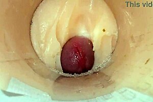 camera inside tight pussy catches massive cum explosion