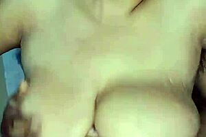 Chubby Indian housewife flaunts her huge saggy tits up close, do you crave them wet?