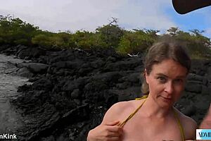 unexpected rough amateur tease on beach