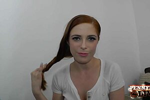 hey blue-eyed redhead penny pax begging you ravish my holes to intense climax now