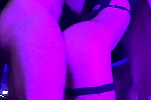 Skinny model in stockings begs for rough quickie fucking her tight pussy all day