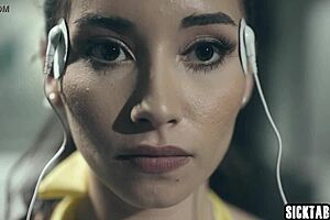 Horny petite asian teen craves monster cock pounding her tight pussy hard