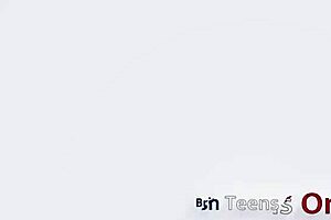 Naughty Brunette Ellie in Uniform Milks Huge Cock at Desk with Cumshot Facial