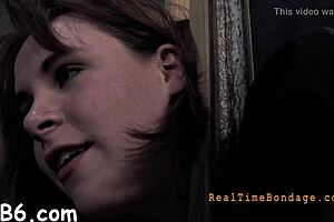 How do you handle clamped tits and rough toy pounding slut?