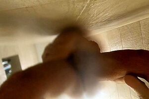 Caught Husbands Friend Spying Shower Big Tits Blonde Deepthroat Blowjob Fuck