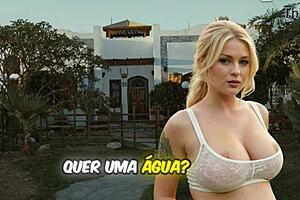 brazilian pregnant babe gives milky blowjob swallowing hot cum eagerly